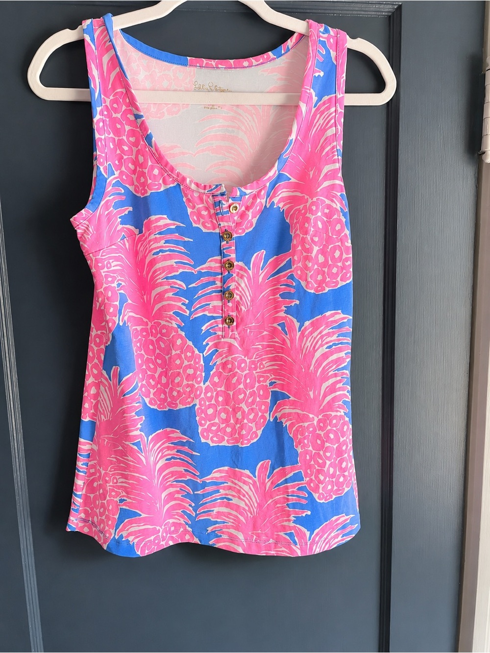 Lilly Pulitzer Pineapple Print Tank Top – Size Small